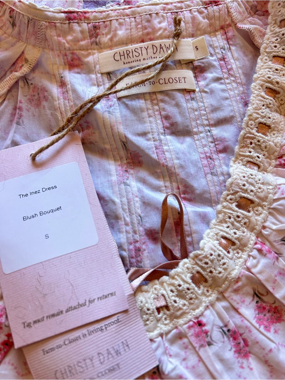 Christy Dawn Inez Dress In Blush Bouquet - Picture 7 of 10